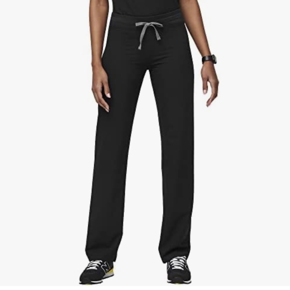FIGS Livingston Basic Scrub Pants for Women — Yoga Waistband, 2 Pockets,